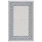 Safavieh Bermuda Traditional 4" x 6" Ivory and Blue Indoor/Outdoor Area Performance Rug, , large