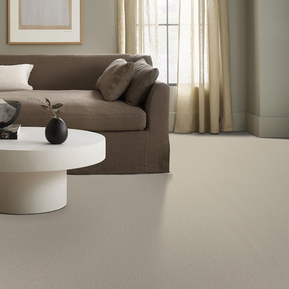 Shaw Canvas Comfort Blue Carpet in Homemade Ice Cream, , large