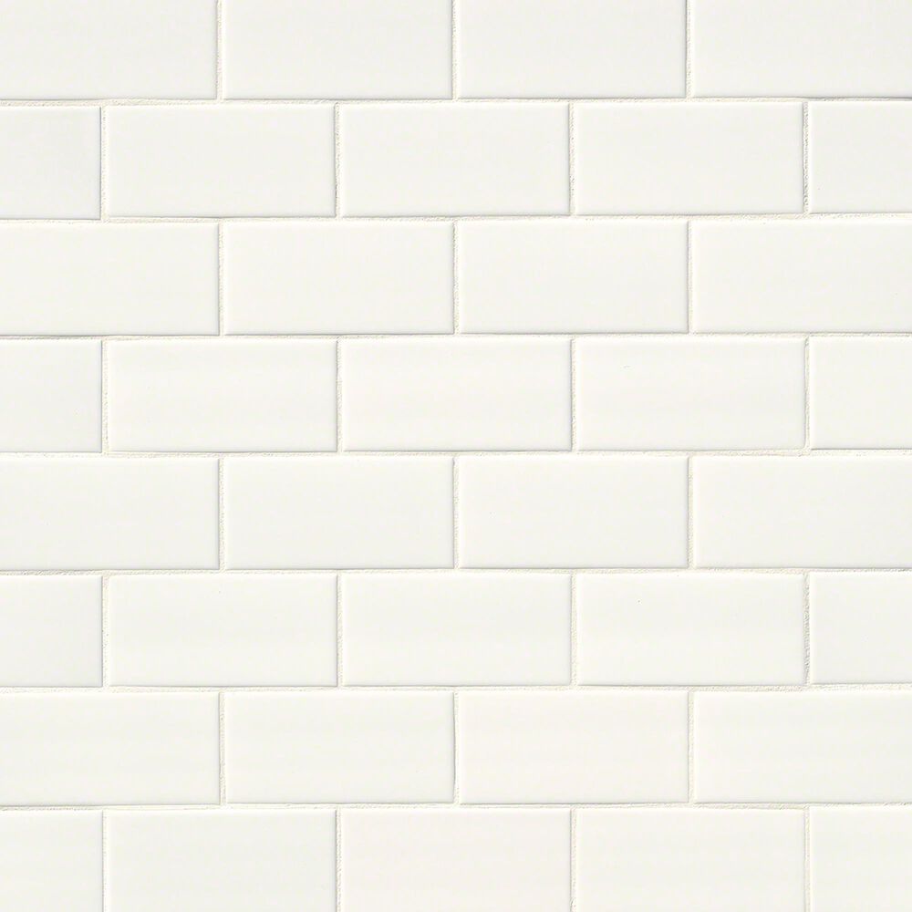 MS International Domino White 3" x 6" Ceramic Tile, , large