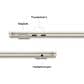 Apple MacBook Air 13-inch Laptop M4 chip - 10 Core CPU - 8 Core GPU - 16GB Memory - 256GB SSD - Starlight (Latest Model), , large