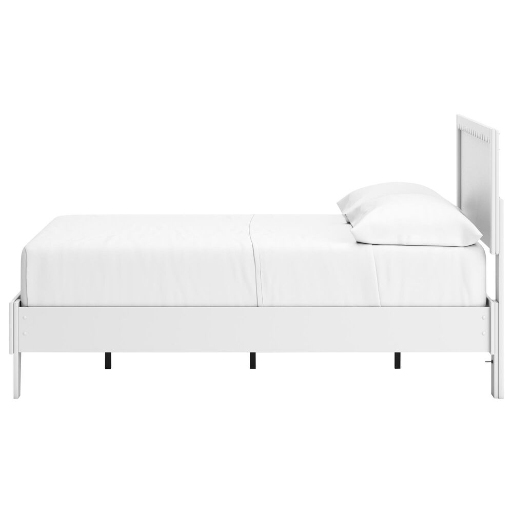 Ashley Hallityn Full Panel Platform Bed in Matte White, , large