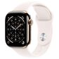 Apple Watch Series 11 (GPS+Cellular) 42mm Titanium Case with Light Blush Sport Band - S/M in Gold and 2-Year AppleCare+, , large