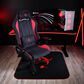 Arozzi Zona Quattro Microfiber Noise Dampening and Scratch Protection Anti-Slip Chair Mat in Black and Red, , large