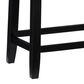 Linon Home Decor Claridge Counter Stool with White Cushion in Black, , large