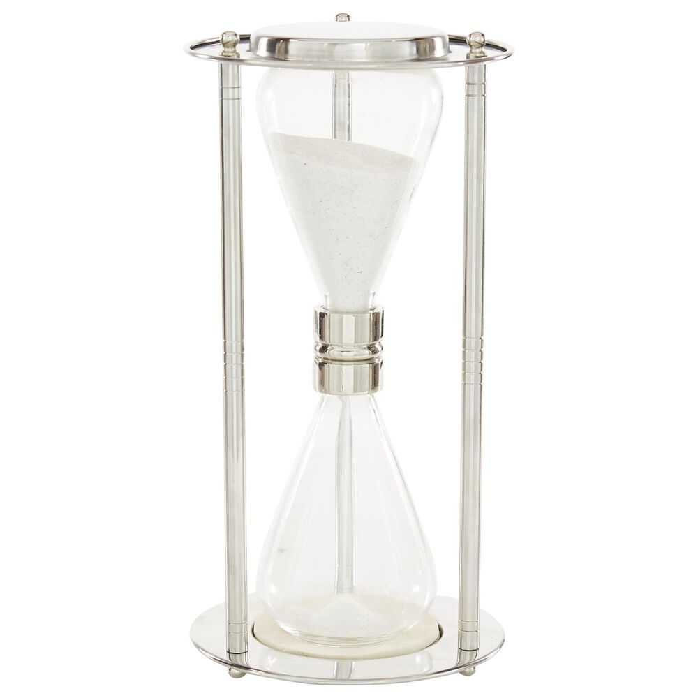 Maple and Jade 6" x 11" Contemporary Aluminum Timer in Silver, , large