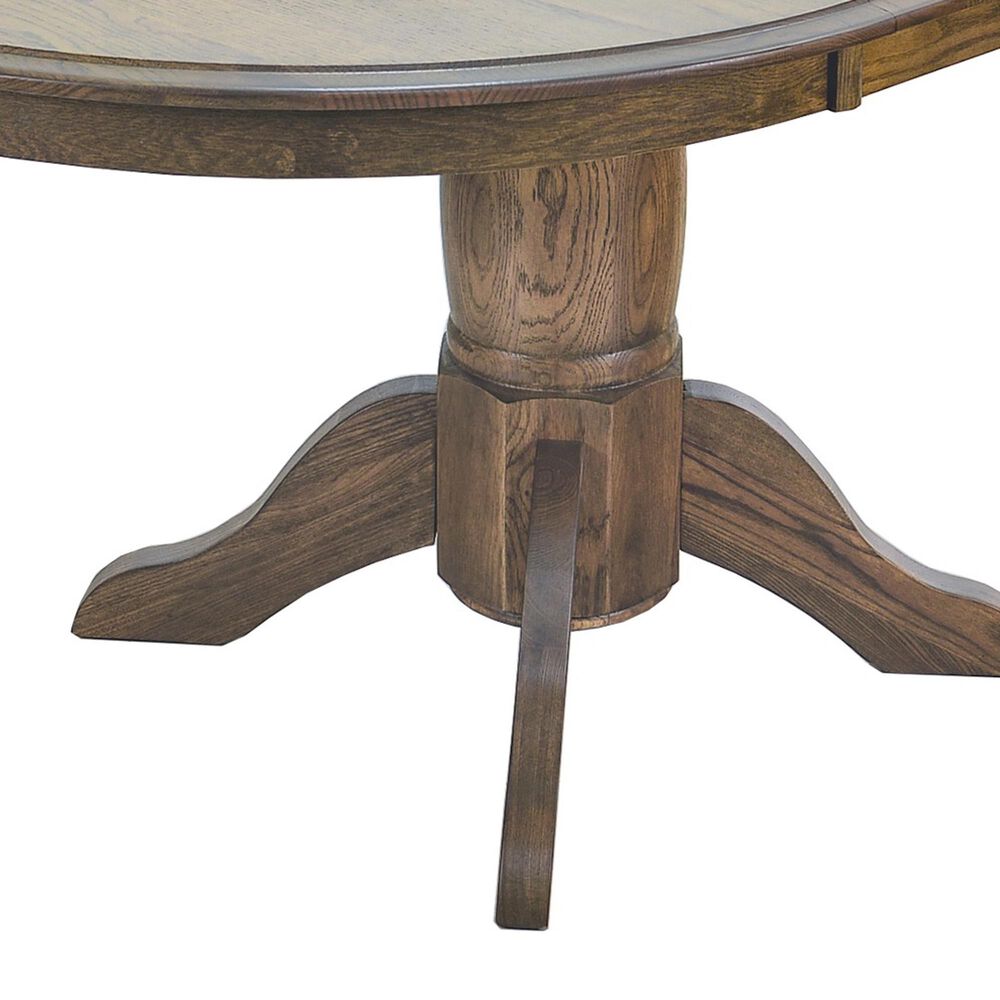 Hawthorne Furniture Colonial Dining Table and Chairs in Weathered Chestnut, , large