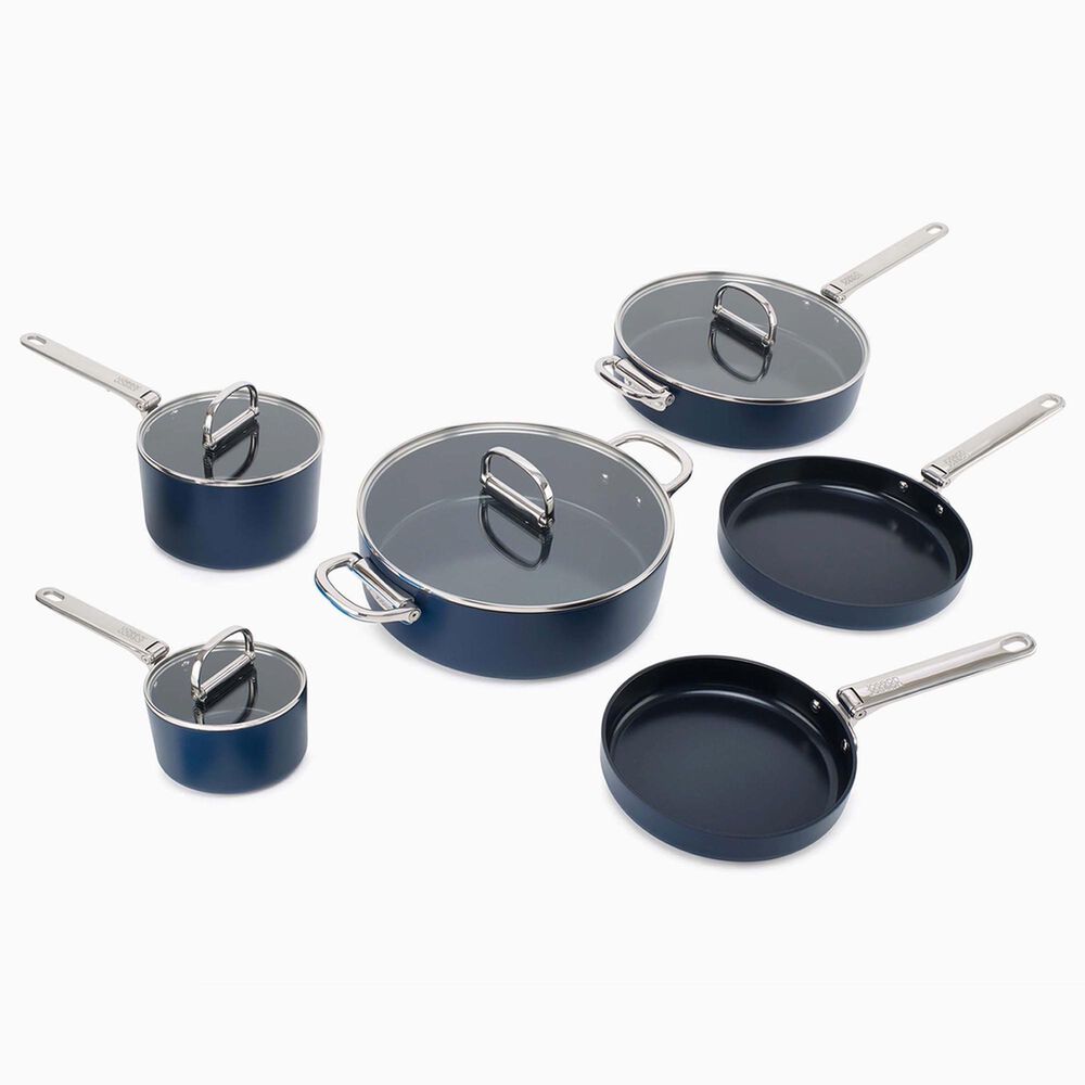 Joseph Joseph Space 10-Piece Folding Handle Cookware Set in Midnight Blue, , large