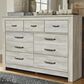 Ashley Bellaby 7 Drawer Dresser in Whitewash, , large