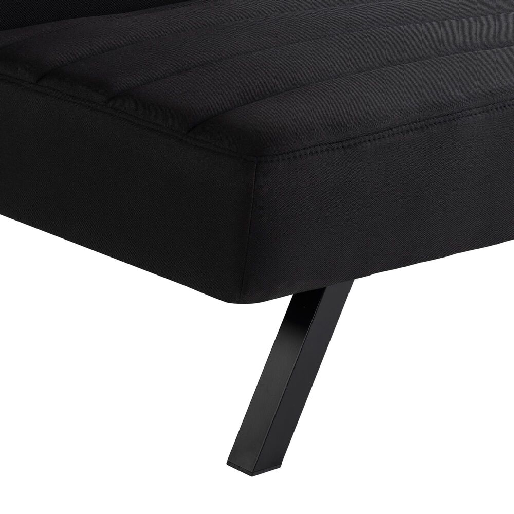 Lifestyle Solutions Dakota Convertible Sofa in Black, , large