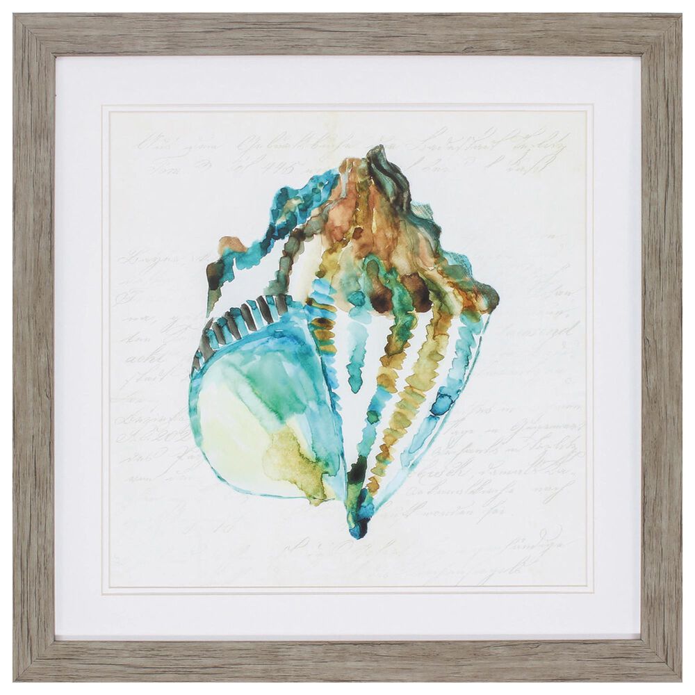 Propac "Shell I" Wall Art in Teal, , large
