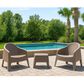 Zentro Living Milane Relax Lounge Chair in Taupe, , large