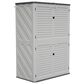 Hearth and Haven Outdoor Rust-Resistant Plastic Storage Shed with Adjustable Partition Design in White, , large