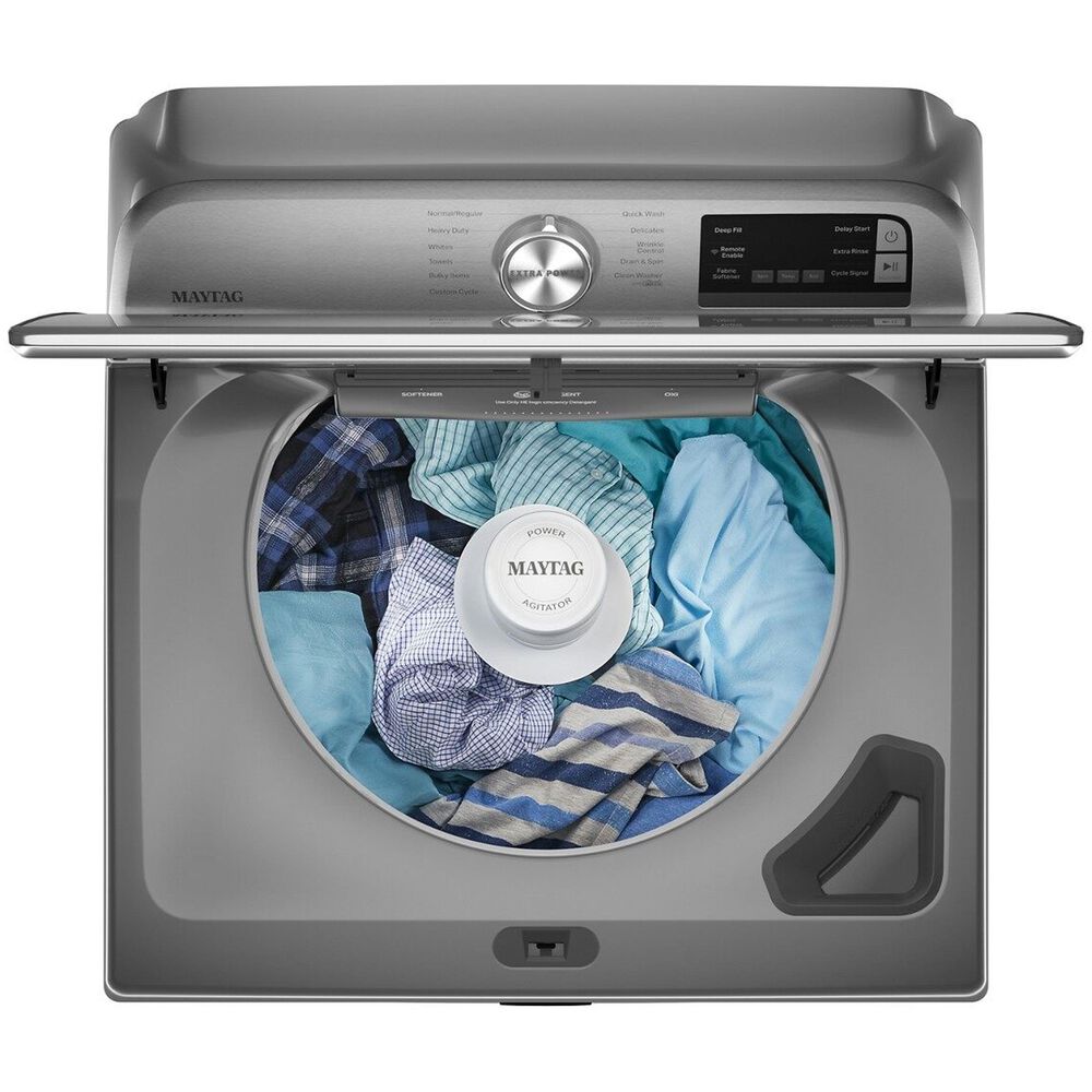 Maytag 4.7 Cu. Ft. Top Load Washer with Agitator in Metallic Slate