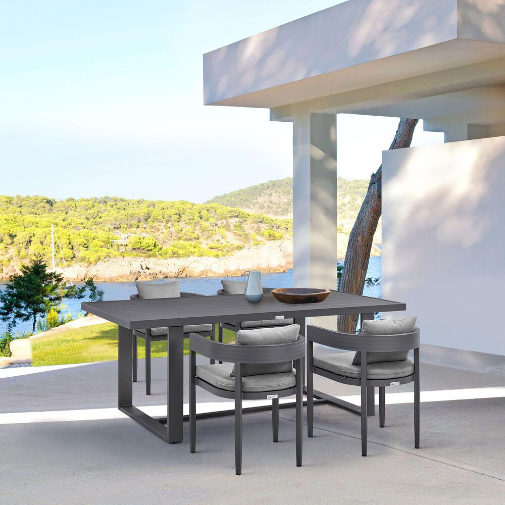 Blue River Menorca Outdoor Dining Chair in Dark Grey (Set of 2), , large