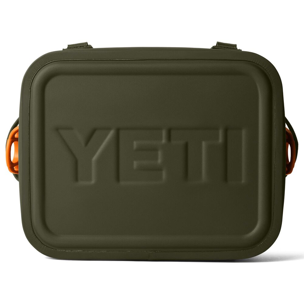 YETI Hopper Flip 12 Soft Cooler in Olive and King Crab Orange, , large