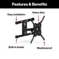 Furrion Aurora 43" Class Partial Sun 4K LED UHD - Outdoor Smart TV with Full Motion Mount in Black, , large