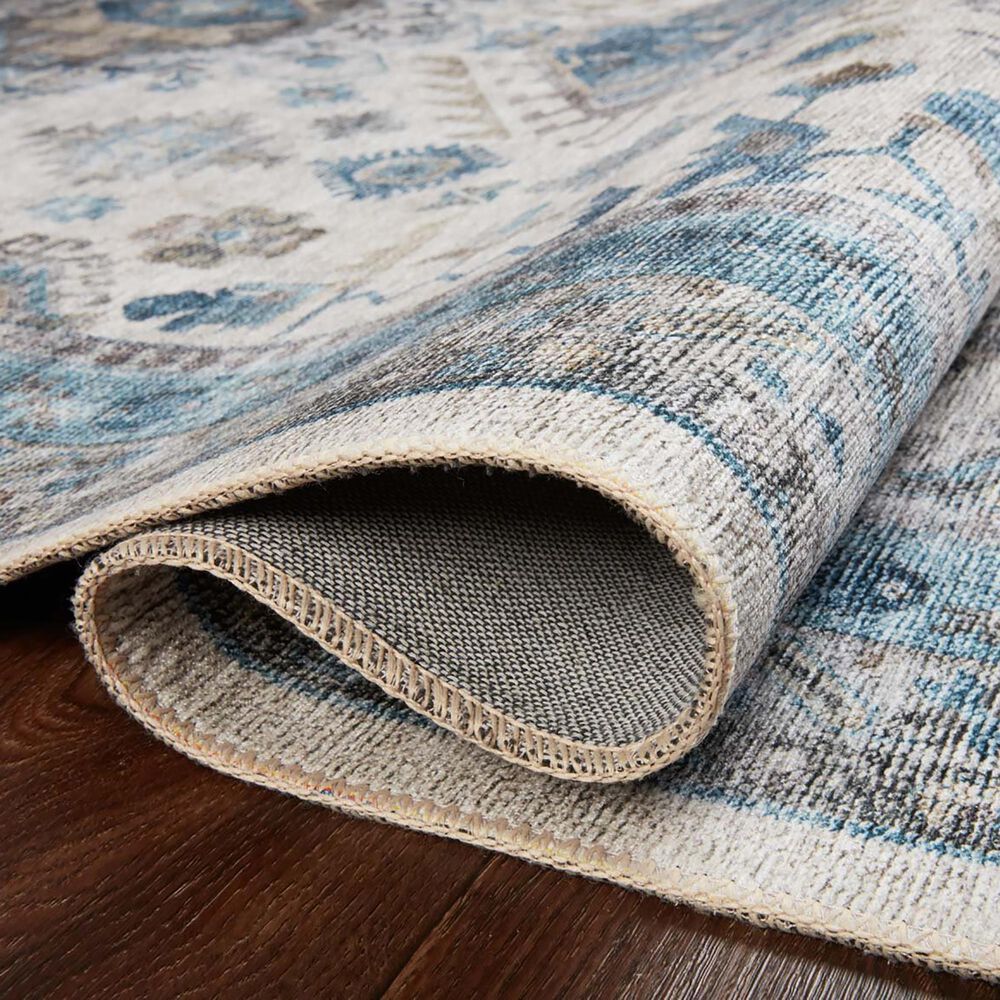 Loloi II Heidi 7&#39;6&quot; x 9&#39;6&quot; Ivory and Ocean Area Rug, , large