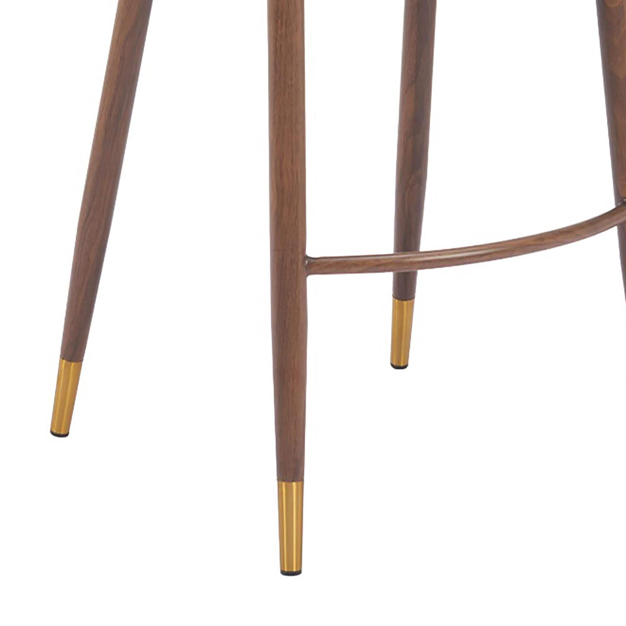 Zuo Modern Brew Barstool in Brown & Walnut | NFM