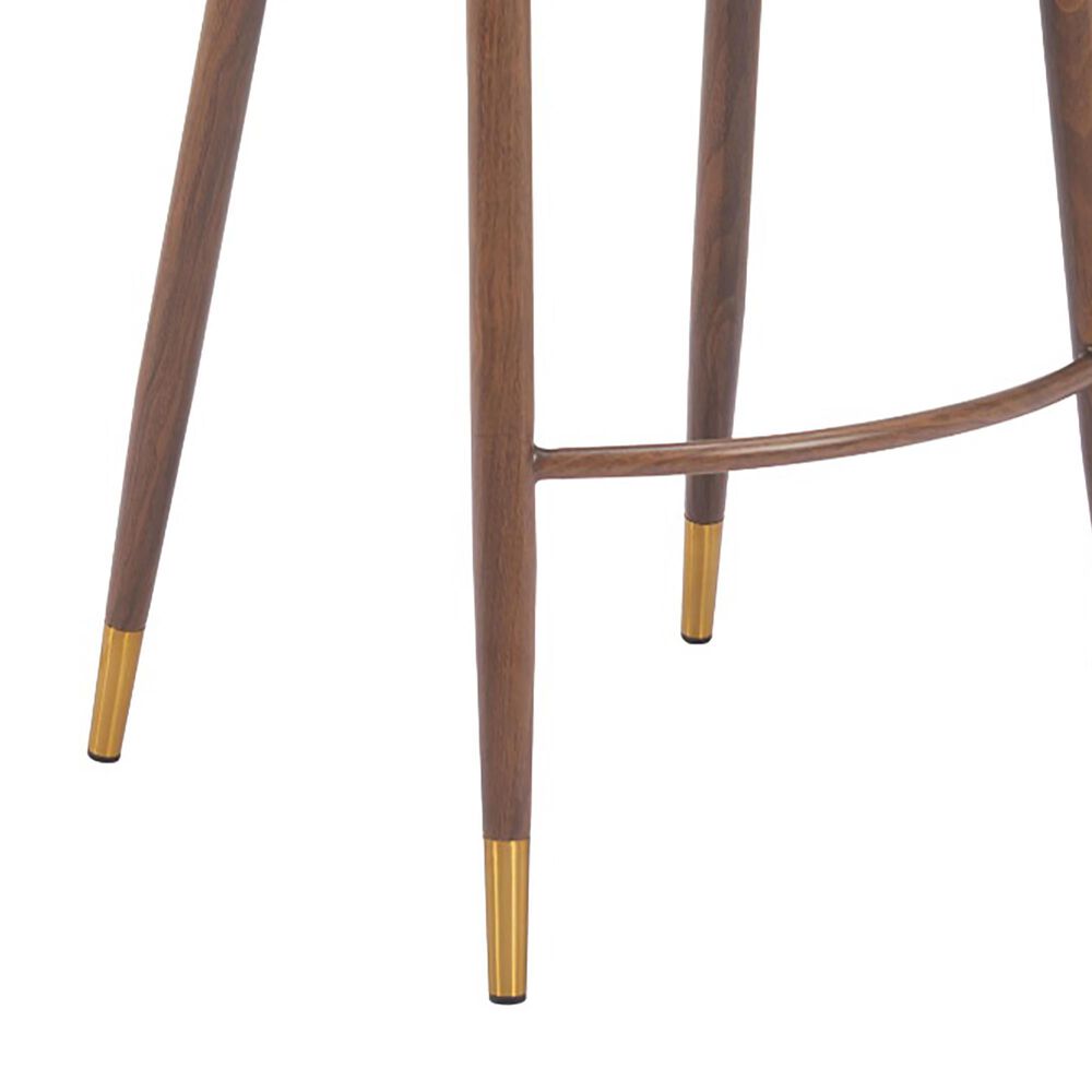 Zuo Modern Brew Barstool in Brown &amp; Walnut, , large