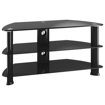 CorLiving Laguna 40" Corner TV Stand in Black, , large