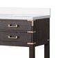 Lexora Home Norwalk 60" Double Bathroom Vanity in Brown Oak with White Cultured Marble Top  and Rectangle Sink, , large