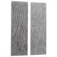 Maple and Jade 48" x 16" Wooden Leaf Intricately Carved Wall Decor in Distressed Gray (Set of 2), , large