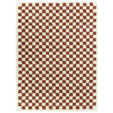 37B Stella Covey Orange 7"10" x 10" Area Rug, , large
