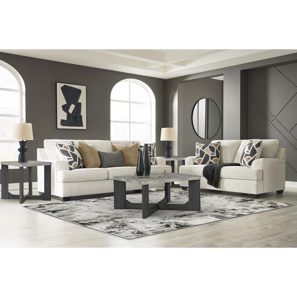 ASHLEY Heartcort Stationary Sofa and Loveseat Set in Quartz, , large