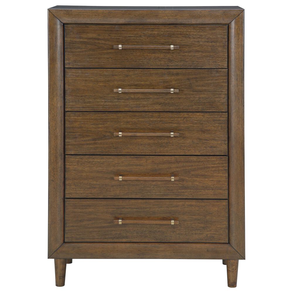 Ashley Lyncott 5-Piece Queen Bedroom Set in Brown, , large
