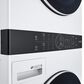 LG Single Unit Front Load LG WashTower with Center Control 4.5 Cu. Ft. Washer and 7.4 Cu. Ft. Gas Dryer in White, , large