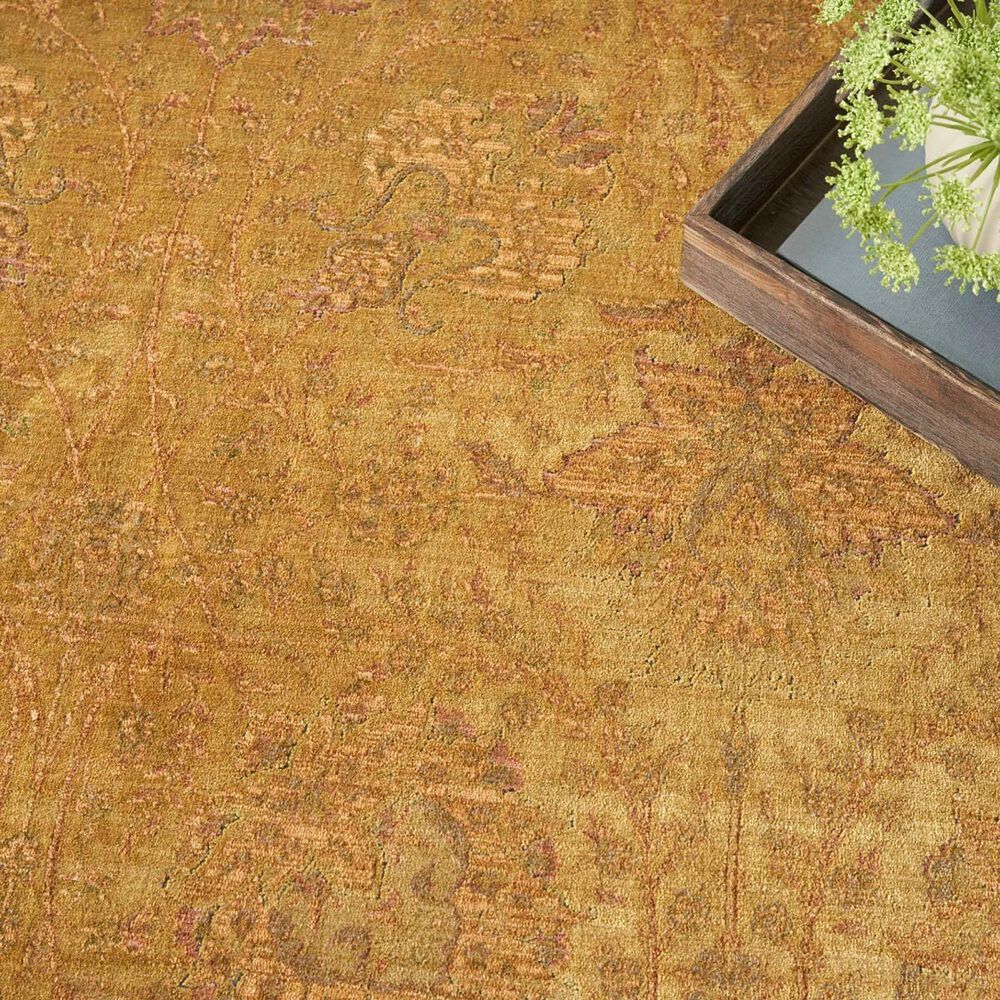 Nourison Luxurious 5&#39;3&quot; x 7&#39;3&quot; Gold Area Rug, , large
