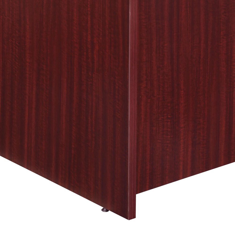 Regency Global Sourcing Legacy 71&quot; Single Pedestal L-Desk with Return in Mahogany, , large