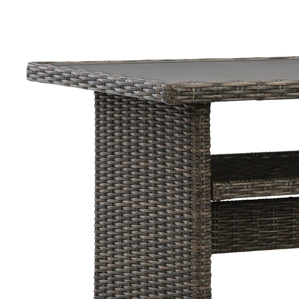 Ashley Brook Ranch 5-Piece Patio Conversation Set in Brown, , large