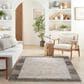 Nourison Desire 7"10" x 9"10" Grey and Black Area Rug, , large