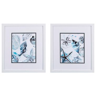 Propac Cerulean Seashells B Wall Art in Blue (Set of 2), , large