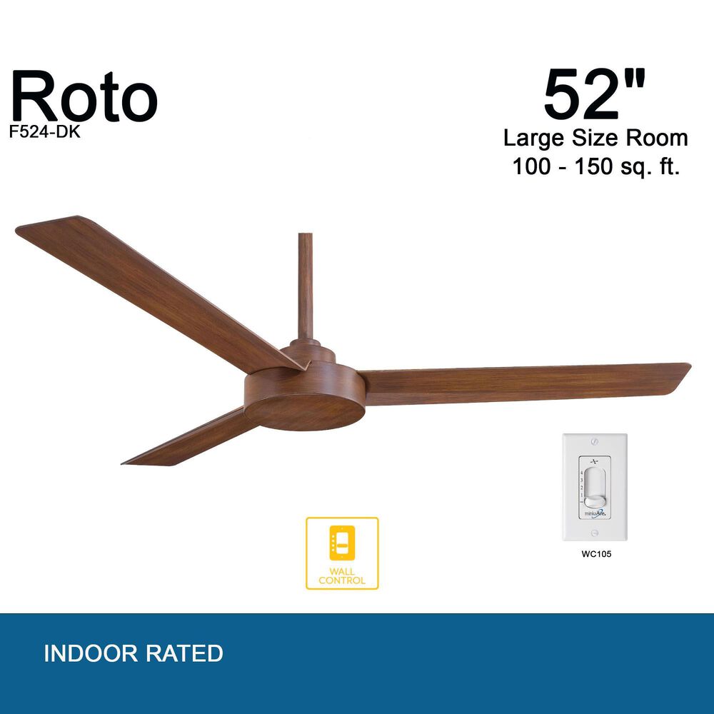 Minka-Aire Roto 52" Ceiling Fan in Distressed Koa, , large