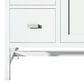 James Martin Vanities Addison 30" Single Bathroom Vanity in Glossy White with Single Hole 3 cm White Zeus Quartz Top and Rectangular Sink, , large