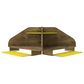 Dayton Bradley 2-Piece Cubicle Section Desk in Rustic Brown/Yellow, , large