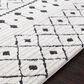 Surya Moroccan Shag 2" x 3" Black and White Area Rug, , large