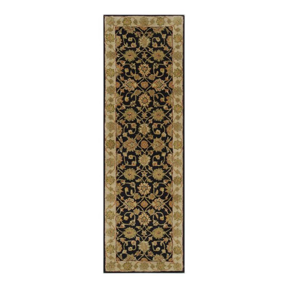 Surya Crowne CRN-6009 2"6" x 8" Black/Olive Runner, , large