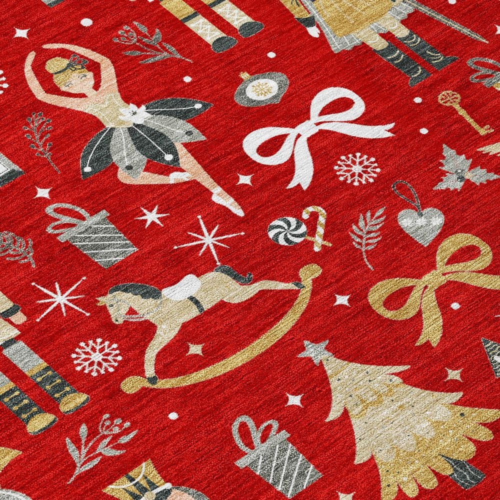Dalyn Rug Company Wonderland WN35 Red 3&#39; x 5&#39; Area Rug, , large
