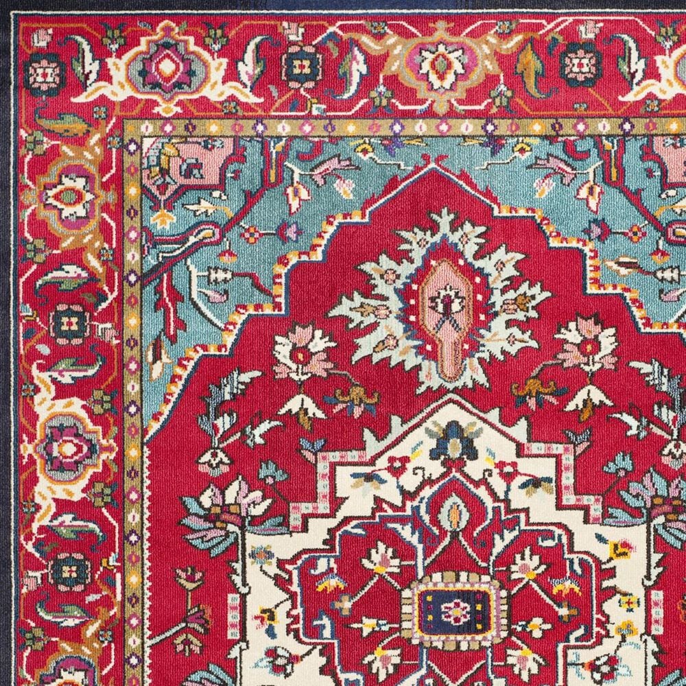 Safavieh Monaco MNC207C-10 10&#39; x 14&#39; Red/Turquoise Area Rug, , large