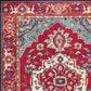 Safavieh Monaco MNC207C-10 10" x 14" Red/Turquoise Area Rug, , large