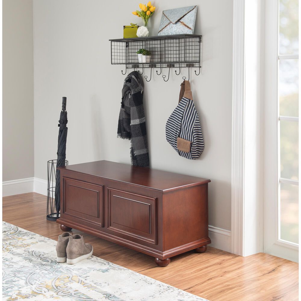 Linon Home Decor Chadwick Cedar Chest in Rich Cherry, , large