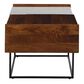 Signature Design by Ashley Rusitori Lift-Top Coffee Table in Black, Light Brown, and White Marble, , large