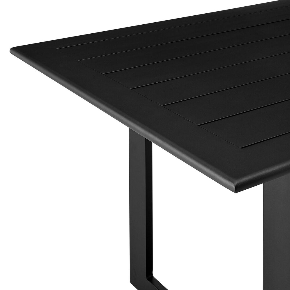 Blue River Cayman Outdoor Rectangular Dining Table in Black - Table Only, , large