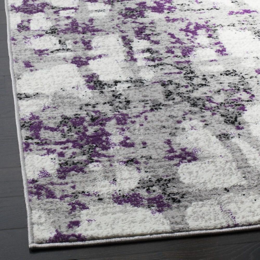 Safavieh Skyler SKY193R 6'7" x 6'7" Square Gray and Purple Area Rug, , large