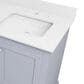 Lexora Home Dukes 48" Double Bathroom Vanity in Dark Grey with 2 cm White Quartz Top and Rectangular Sinks, , large