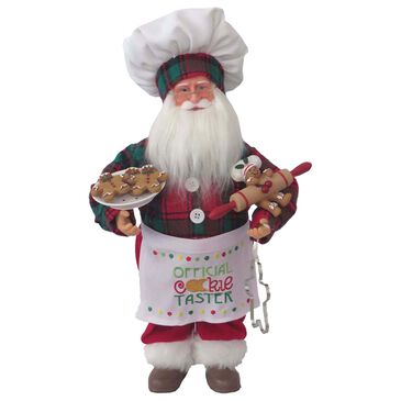 Santa"s Workshop 15" Cookie Tasting Claus in Green, , large