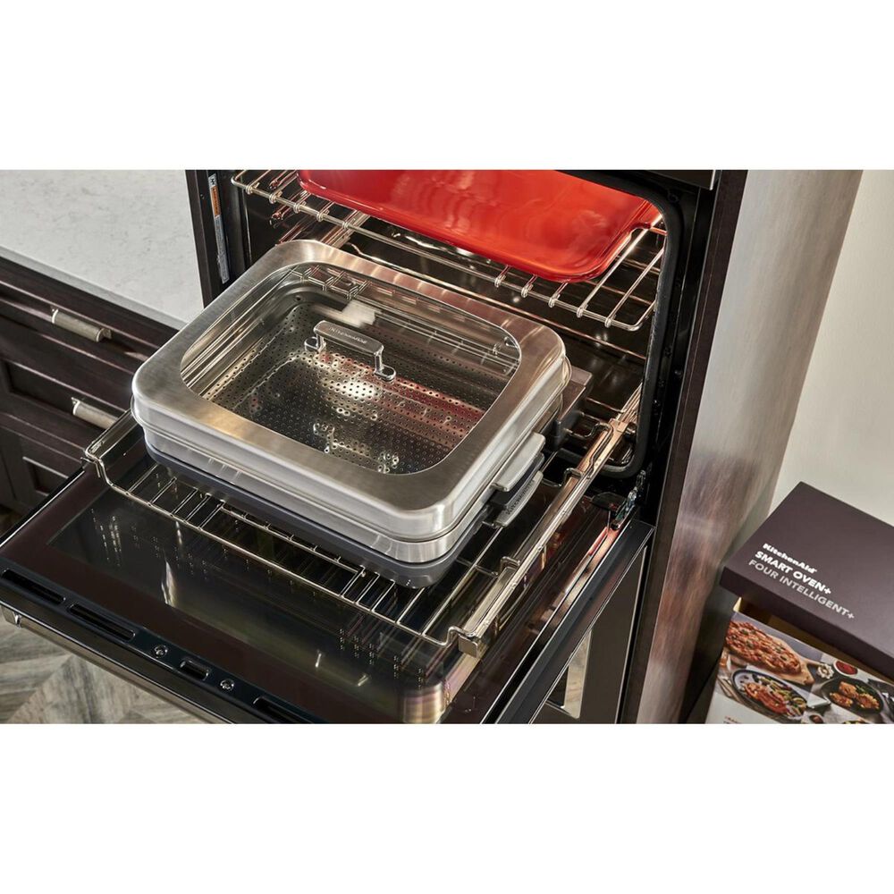 KitchenAid 30&quot; Double Wall Oven in Black Stainless Steel, , large